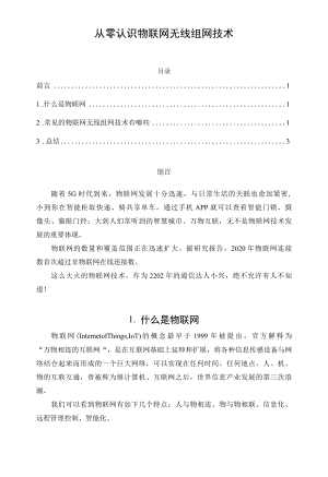 从零认识物联网无线组网技术.docx