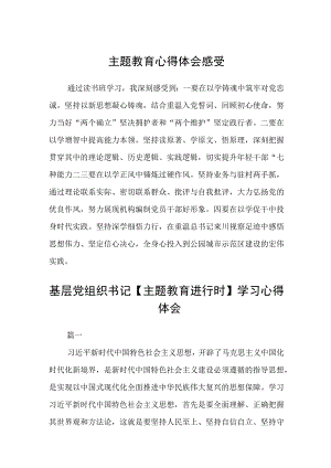 主题教育心得体会感受3篇范本.docx