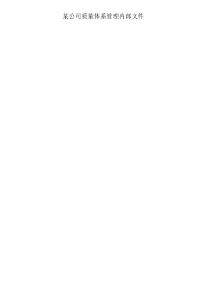 某公司质量体系管理内部文件.docx