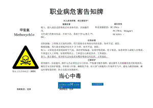 甲氧氯职业病危害告知牌.docx