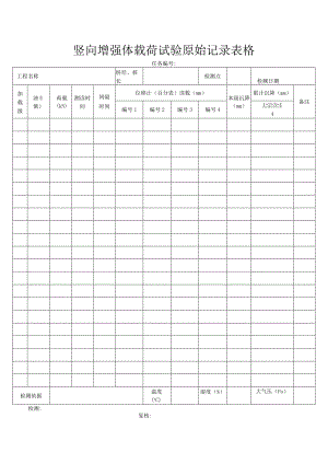竖向增强体载荷试验原始记录表格.docx