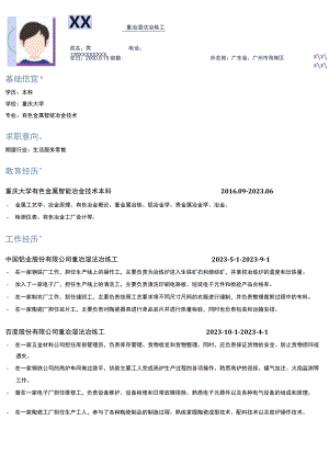 一手置业顾问岗位简历模板.docx