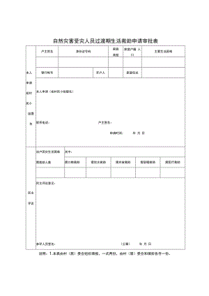 自然灾害受灾人员过渡期生活救助申请审批表.docx