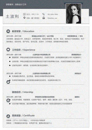精品常用简历模板(1).docx